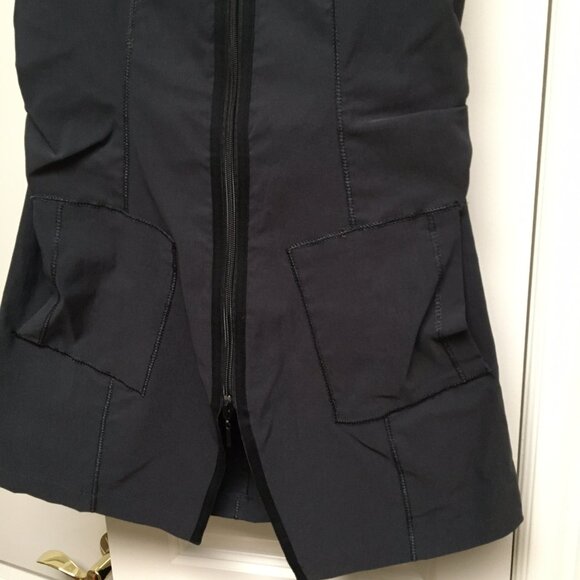 Long vegan zippered vest, s1, NWT - Picture 2 of 7